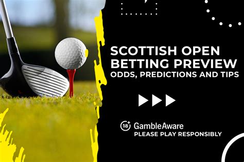 Best Scottish Open Odds Today .